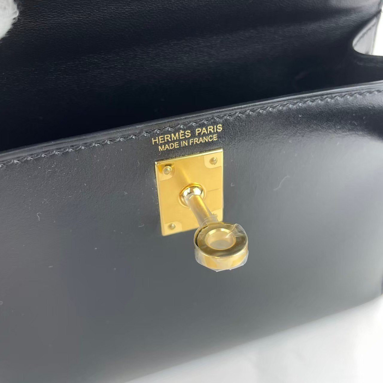 Mini Kelly ミニケリー Black ブラック Box calf ボックスカーフ GHW ゴールド金具 Z刻