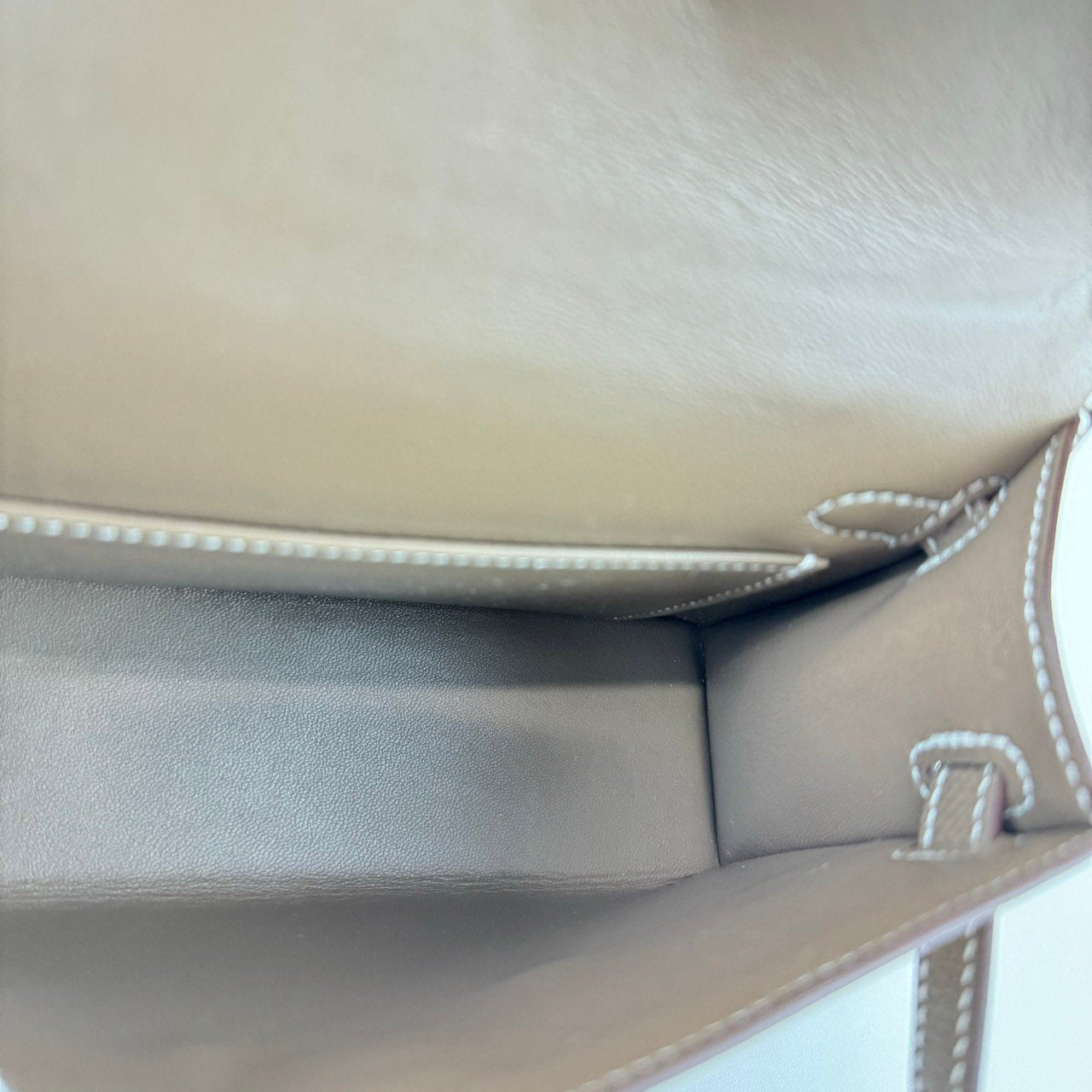 Mini kelly ミニケリー Stamp-W W刻印 Epsom エプソン Etoupe エトープ GHW ゴールド金具