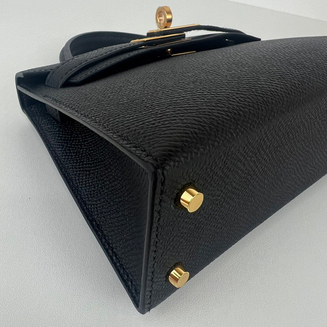 Mini kelly ミニケリー Black ブラック Epsom エプソン GHW ゴールド金具 Stamp-W W刻印