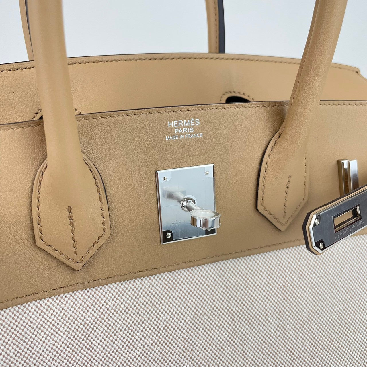 Birkin30 バーキン30 Chai チャイ PHW シルバー金具 B刻 Swift/Toile H スイフト/トワルアッシュ ハンドバッグ