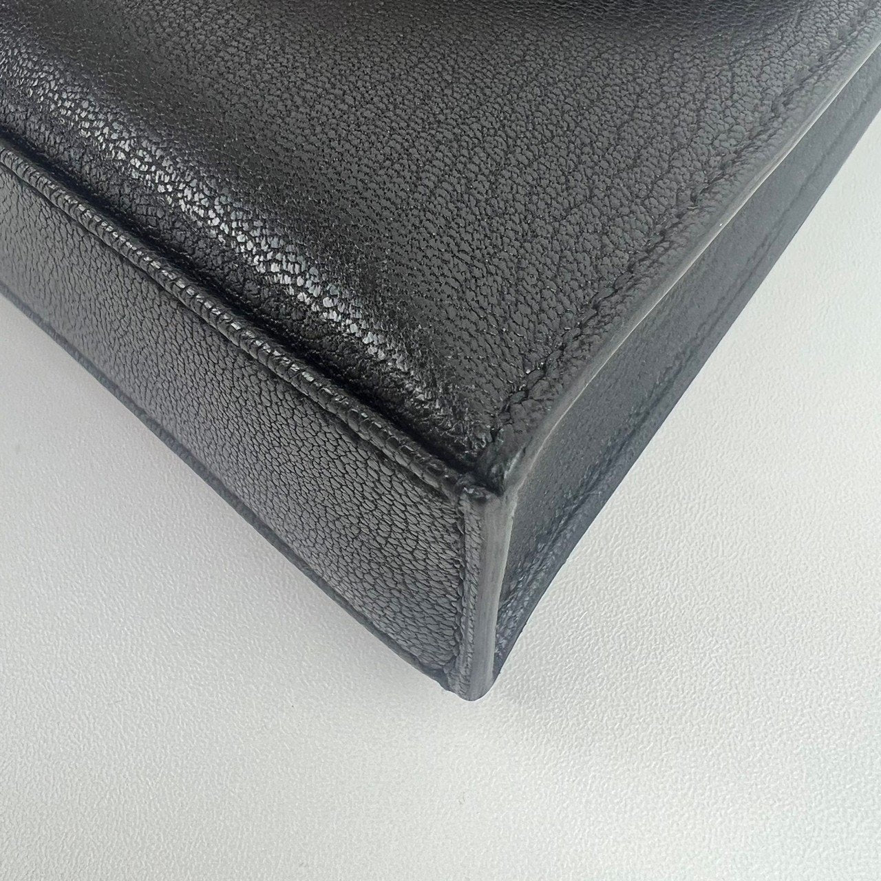 Kelly Elan feather ケリーエランフェザー Black ブラック Madame マダム PHW シルバー金具 Stamp-W W刻印