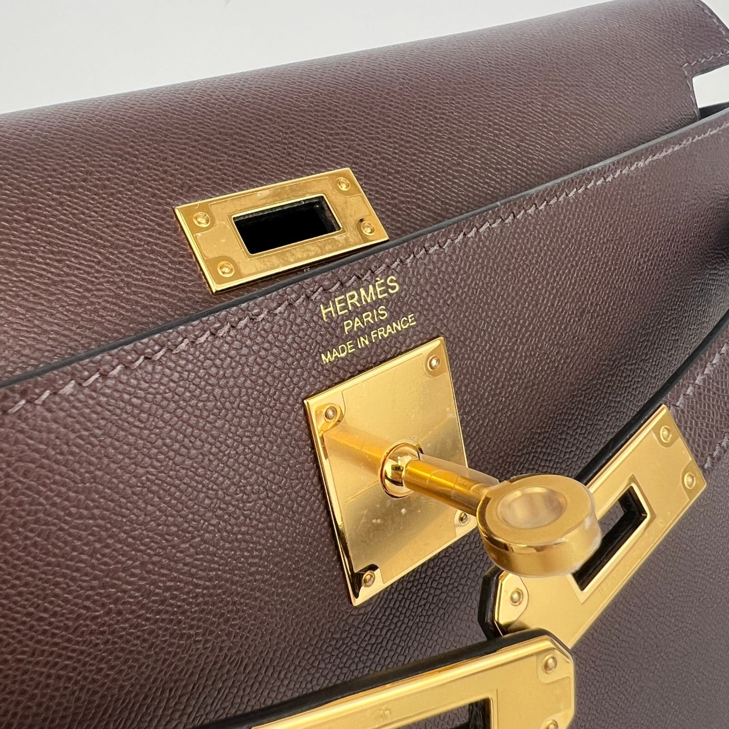 Hermès エルメス Kelly elan ケリーエラン Stamp-W W刻印 Madame マダム Havane ハバナ GHW ゴールド金具