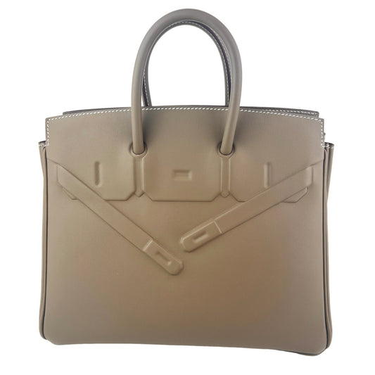 Birkin25 shadow バーキン25 シャドウ Etoupe エトープ PHW シルバー金具 Stamp-W W刻印 Swift スイフト