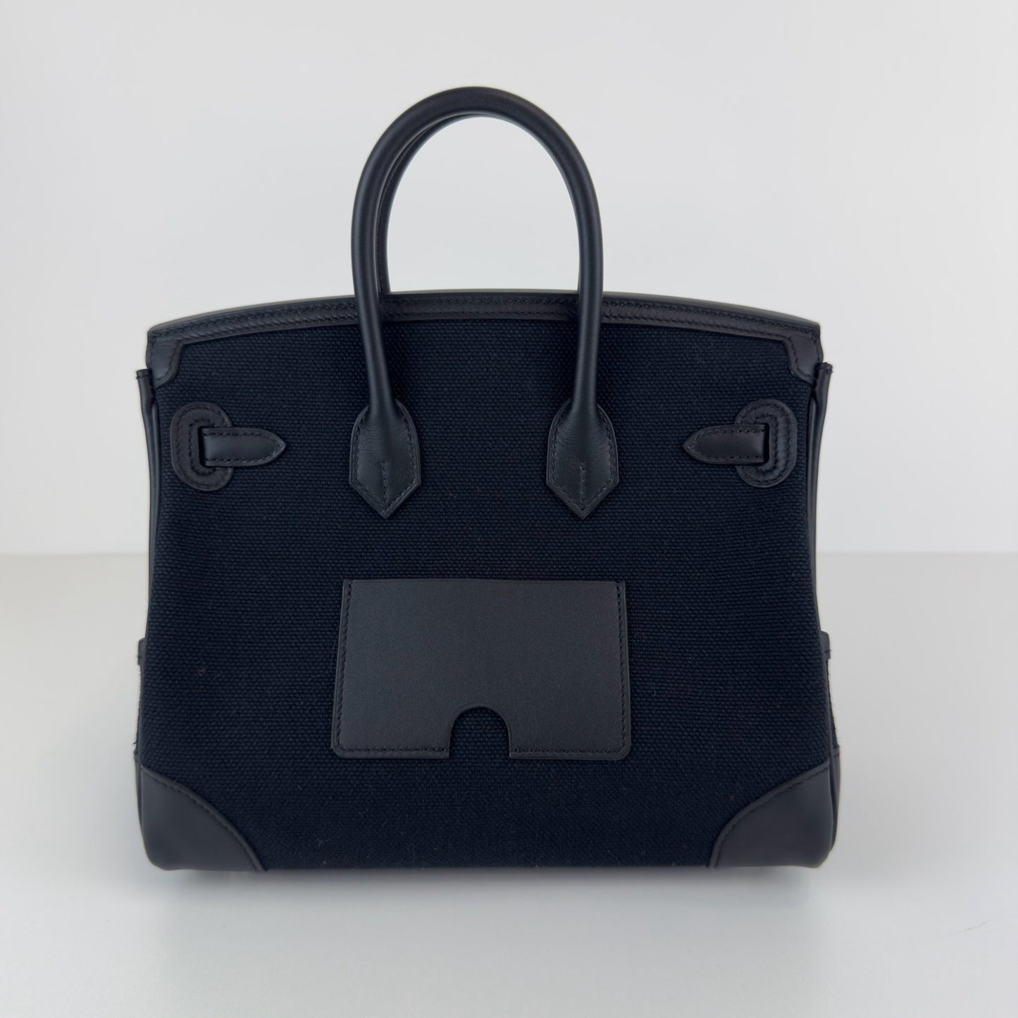 Birkin25 Cargo バーキン25 カーゴ Black ブラック PHW シルバー金具 W刻
