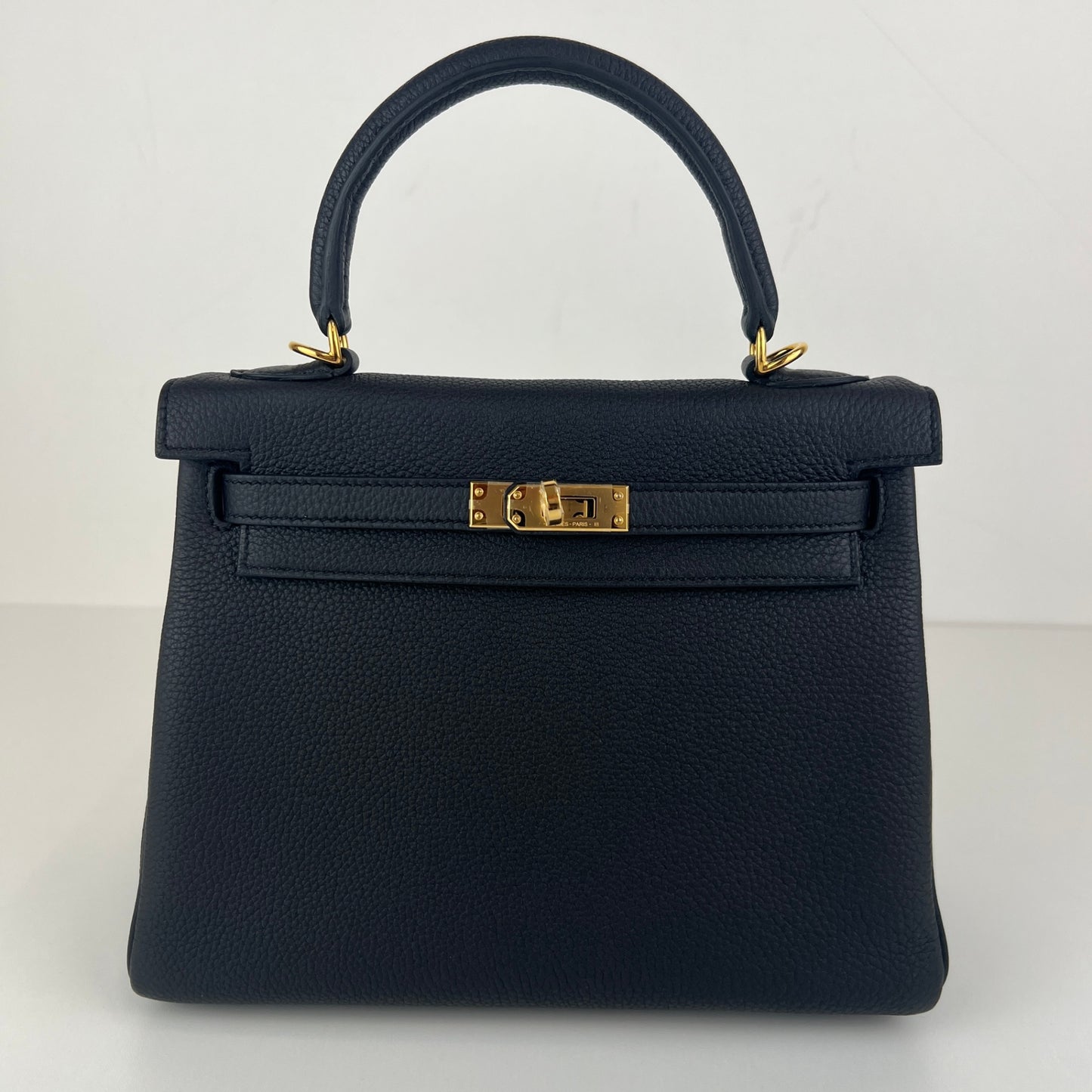 Kelly25 ケリー25 Black ブラック Togo トゴ GHW ゴールド金具 Stamp-W W刻印