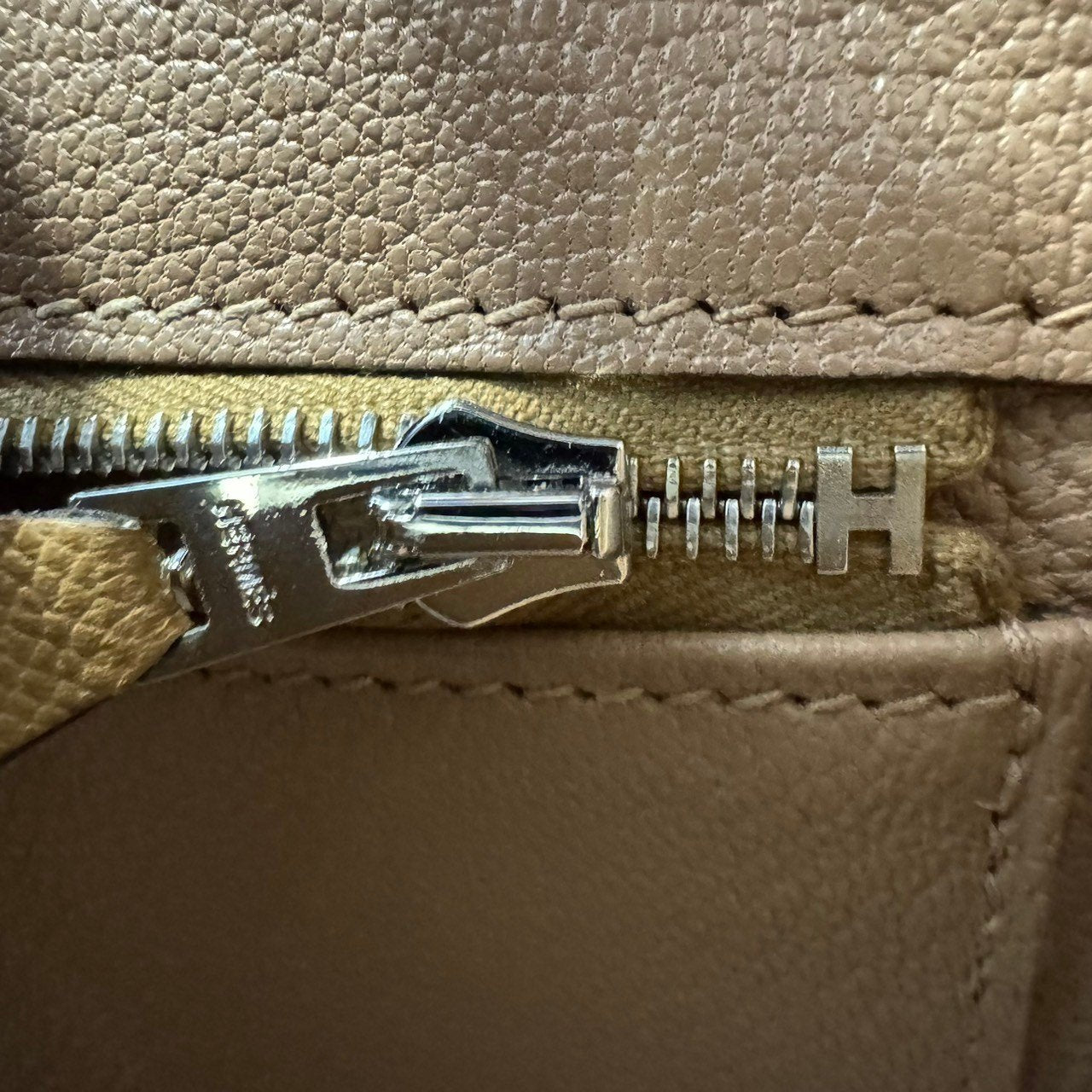 Birkin25 バーキン25 Stamp-U U刻印 Biscuit ビスキュイ PHW シルバー金具 Epsom エプソン