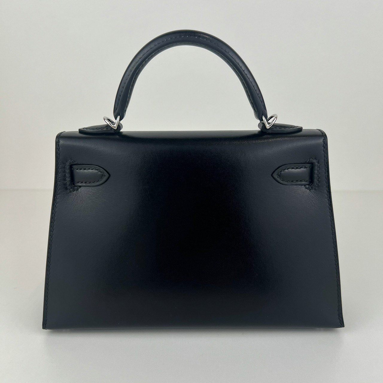 Mini kelly cloute ミニケリークローテ Black ブラック Box calf ボックスカーフ PHW シルバー金具 Stamp-B B刻印