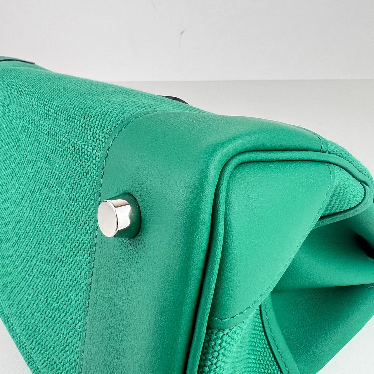 Birkin25 Cargo バーキン25 カーゴ Vert vertigo ヴェールヴェルティゴ W刻印 Toile gieland/Swift PHW シルバー金具
