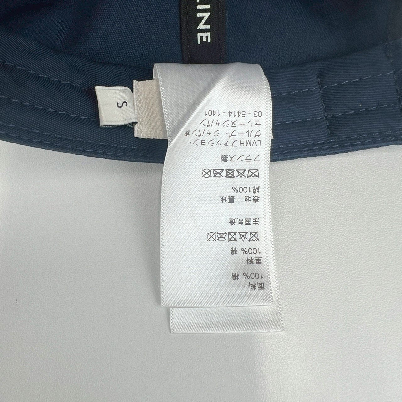 CELINE セリーヌ ベースボールキャップ 綿100% ネイビー