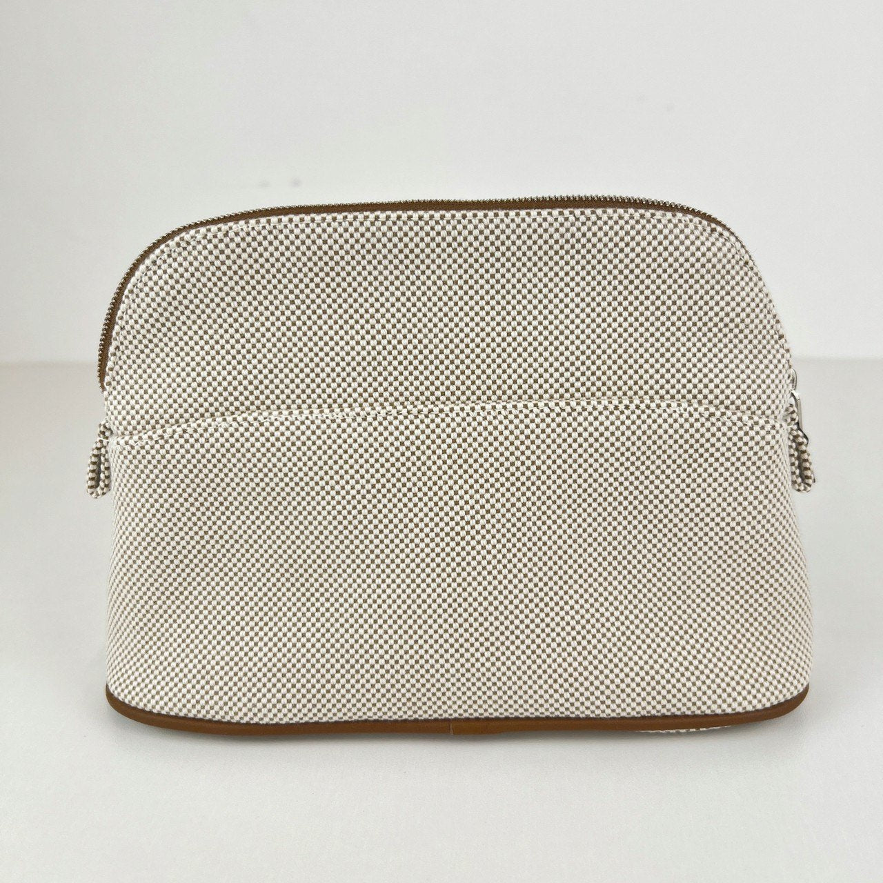 Hermès エルメス Trousse Bolide casaque mini ボリードポーチ カザック ミニ 綿100% Grege グレージュ