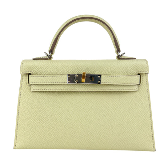 Mini kelly ミニケリー Jaune milton ジョーヌミルトン EHW エレクトラム金具 Epsom エプソン Stamp-W W刻印