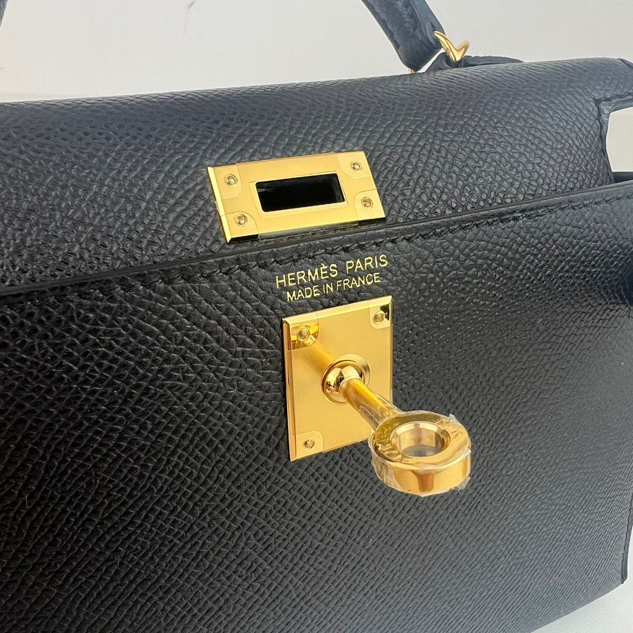 Mini kelly ミニケリー Black ブラック GHW ゴールド金具 Epsom エプソン Stamp-W W刻印