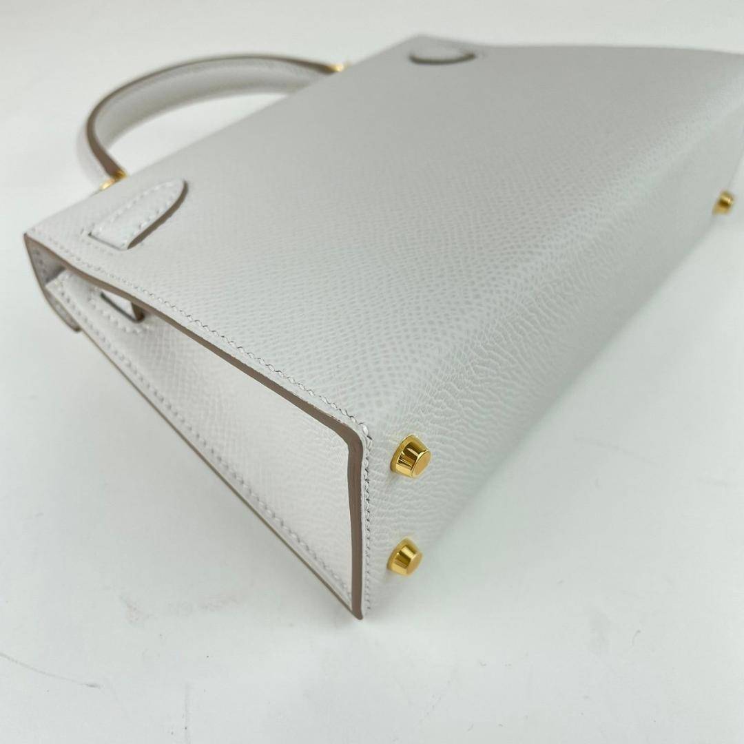 Mini kelly ミニケリー Gray pearl グリパール Epsom エプソン GHW ゴールド金具 B刻