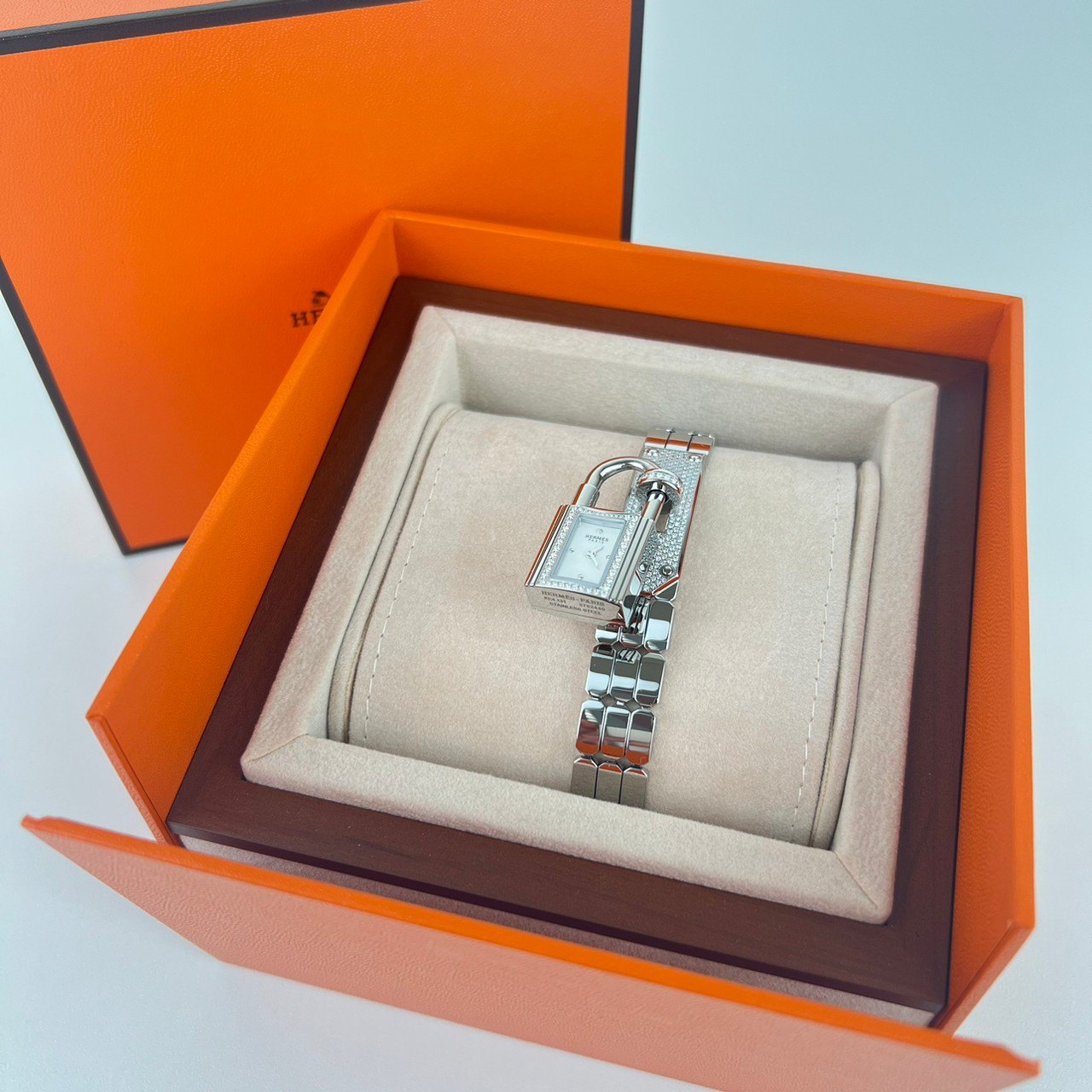 Kelly watch diamond ケリーウォッチダイヤモンド シルバー Box calf ボックスカーフ
