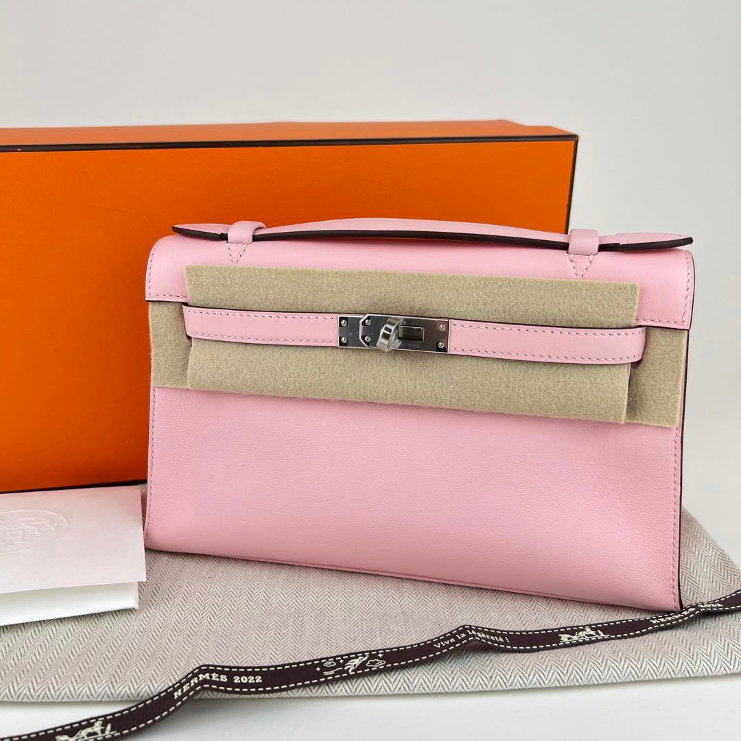 Pochette kelly ポシェットケリー Rose Sakura ローズサクラ PHW シルバー金具 Z刻