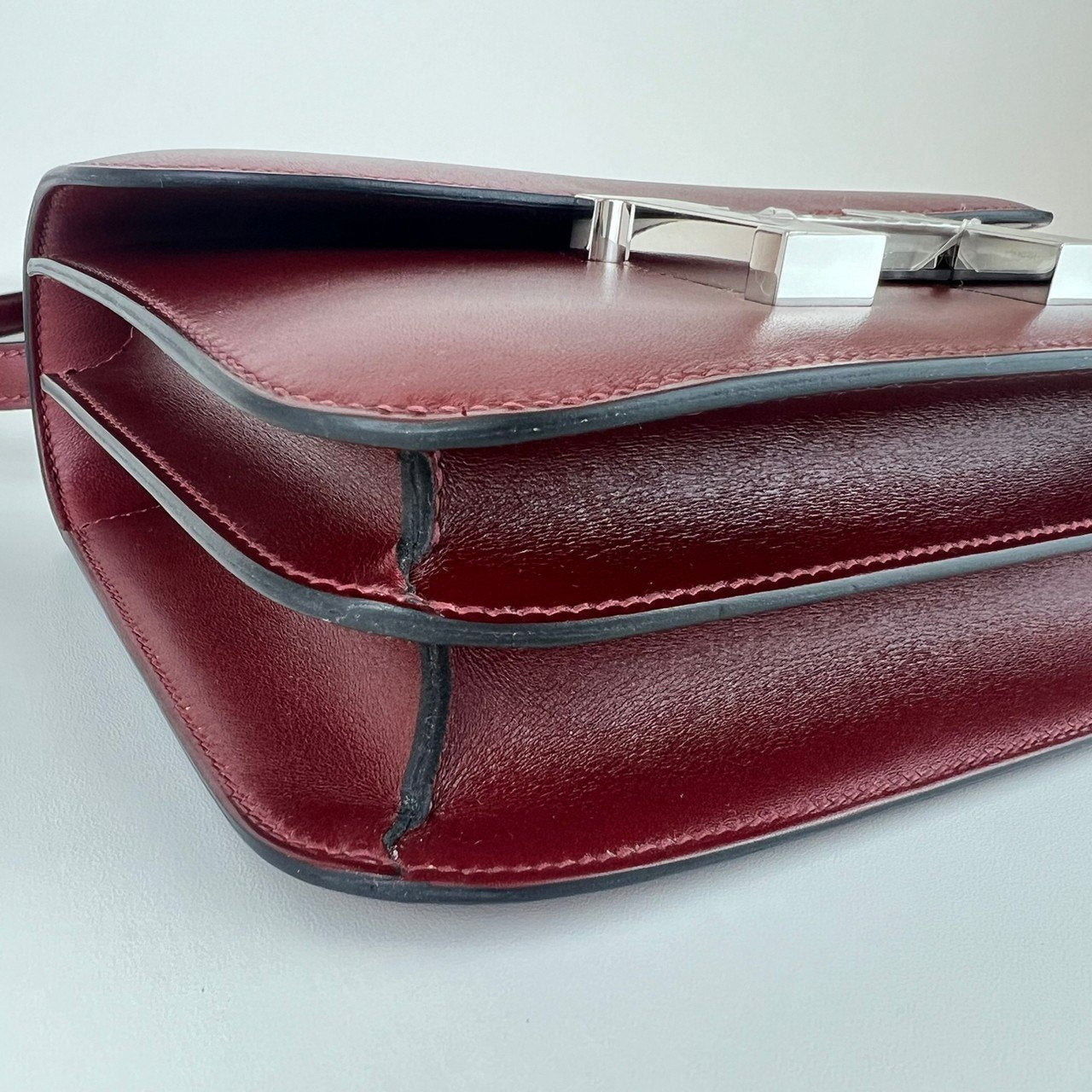 Constance mini コンスタンスミニ Rouge H ルージュアッシュ Box calf ボックスカーフ PHW シルバー金具 Stamp-W W刻印