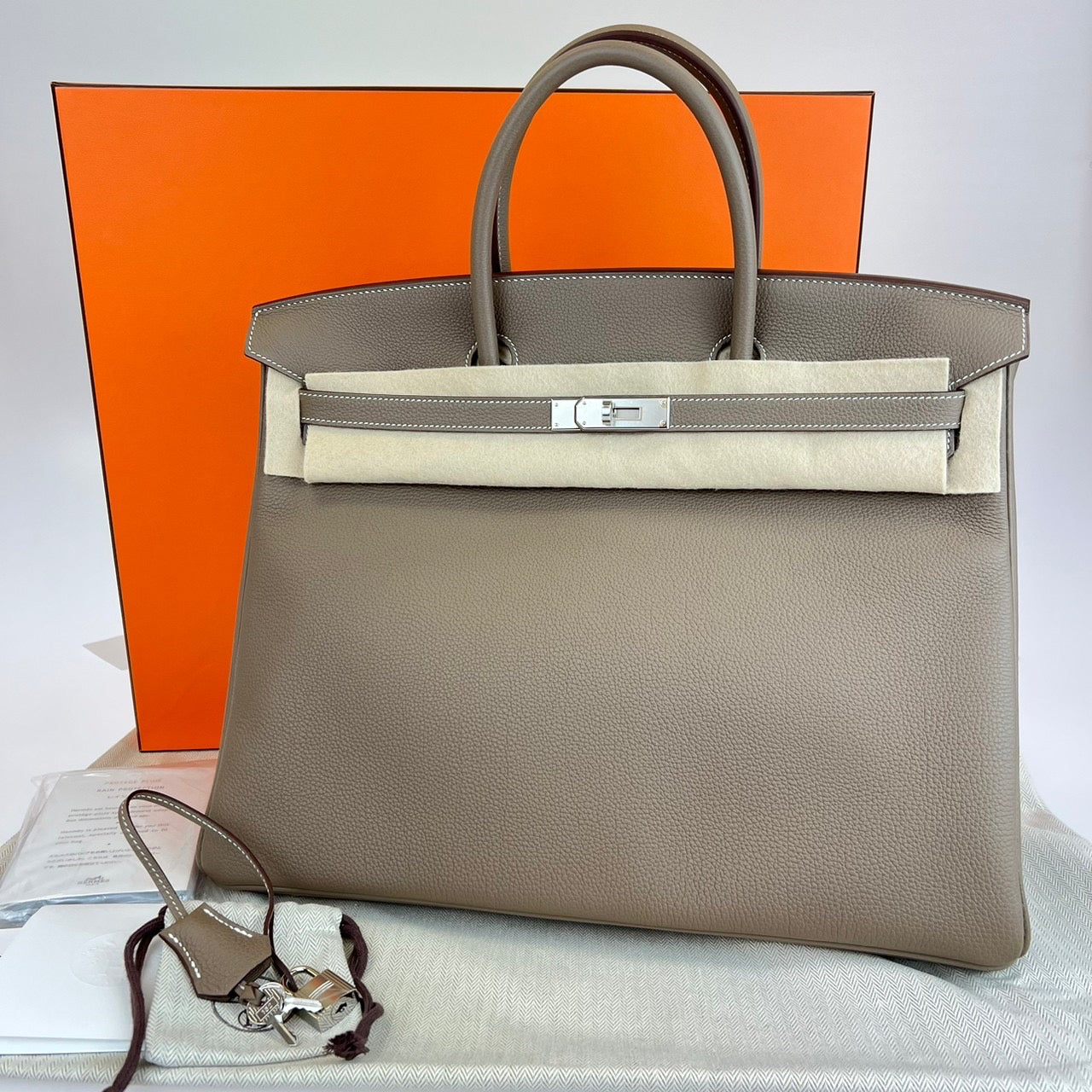 Birkin40 バーキン40 エトープ Etoupe シルバー金具 Silver Hardwear トゴ Togo Stamp-B B刻印 ハンドバック