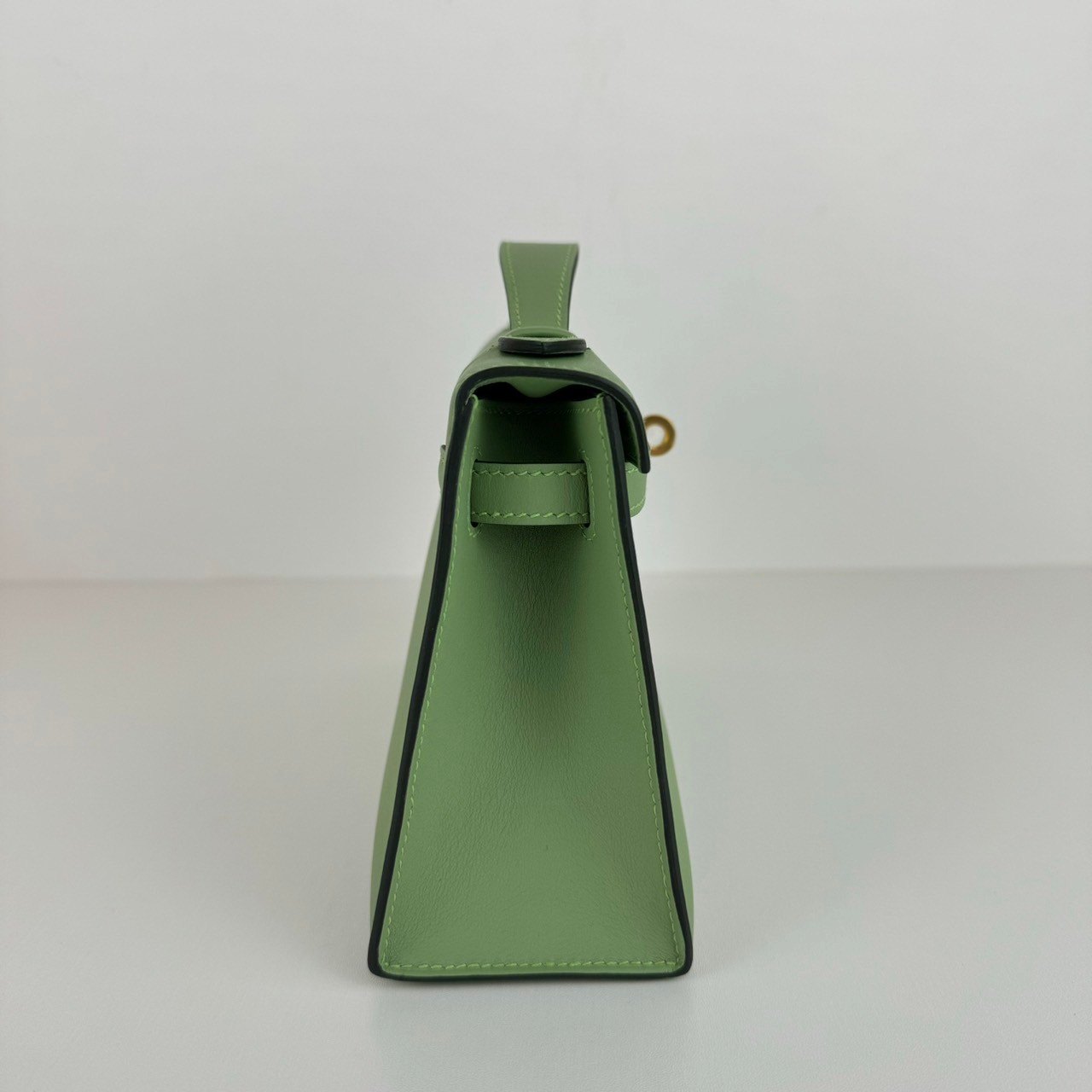 Kelly pochette ケリーポシェット Vert criquet ヴェールクリケット Swift スイフト GHW ゴールド金具 Stamp-B B刻印