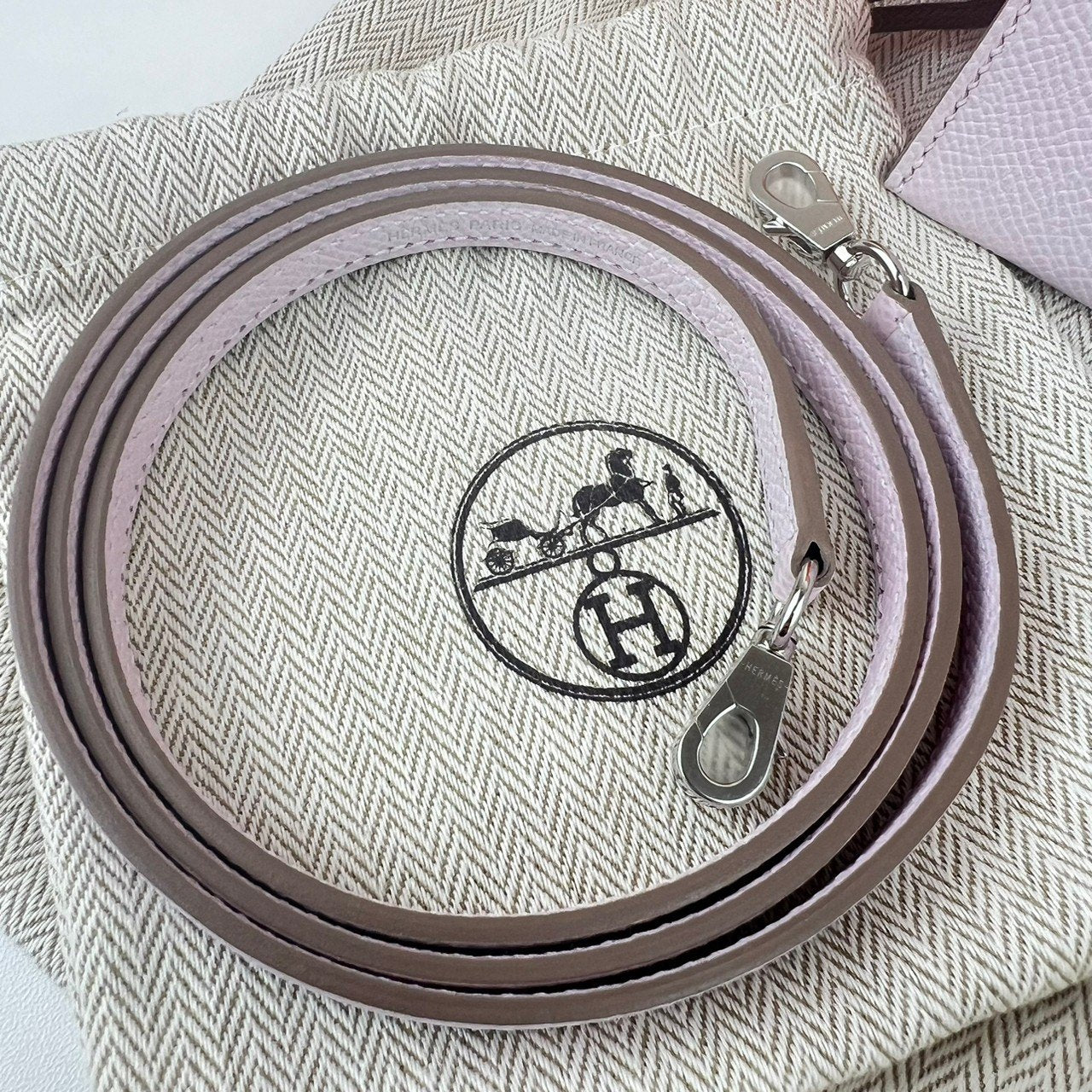Mini kelly ミニケリー Mauve pale モーヴペール PHW シルバー金具 Stamp-B B刻