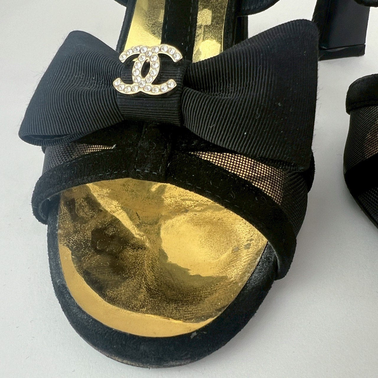 CHANEL シャネル ミュールサンダル ココマーク リボン Black ブラック