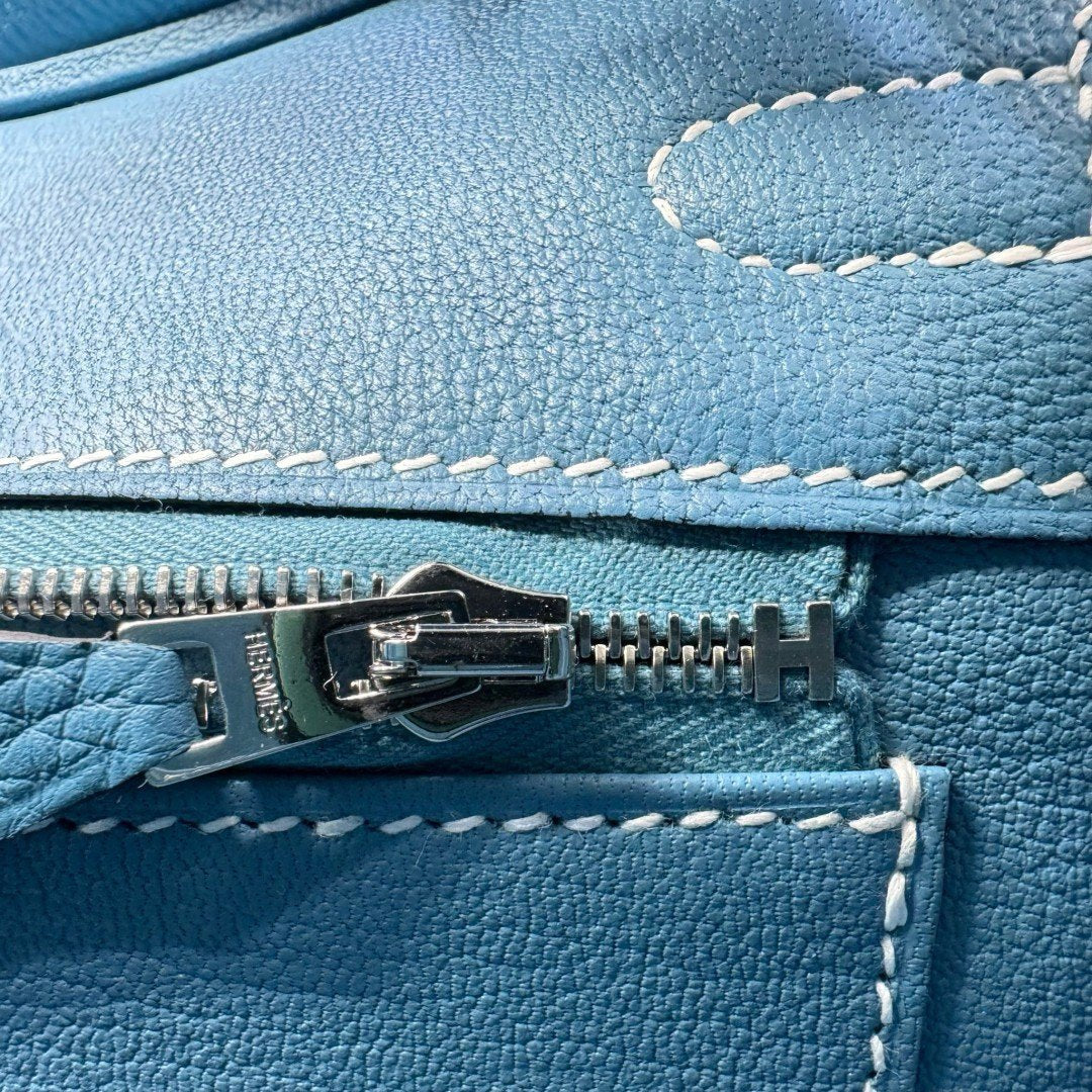 Birkin25 バーキン25 New blue jean ニューブルージーン W刻 PHW シルバー金具 Togo トゴ