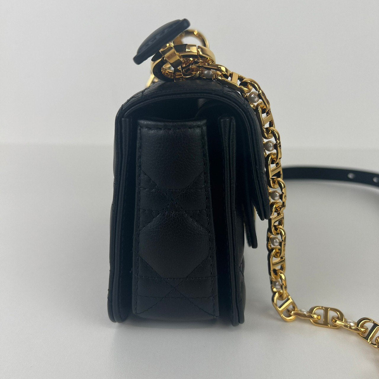 Dior Jolie トップハンドルバッグミニ Black ブラック GHW ゴールド金具 Calf