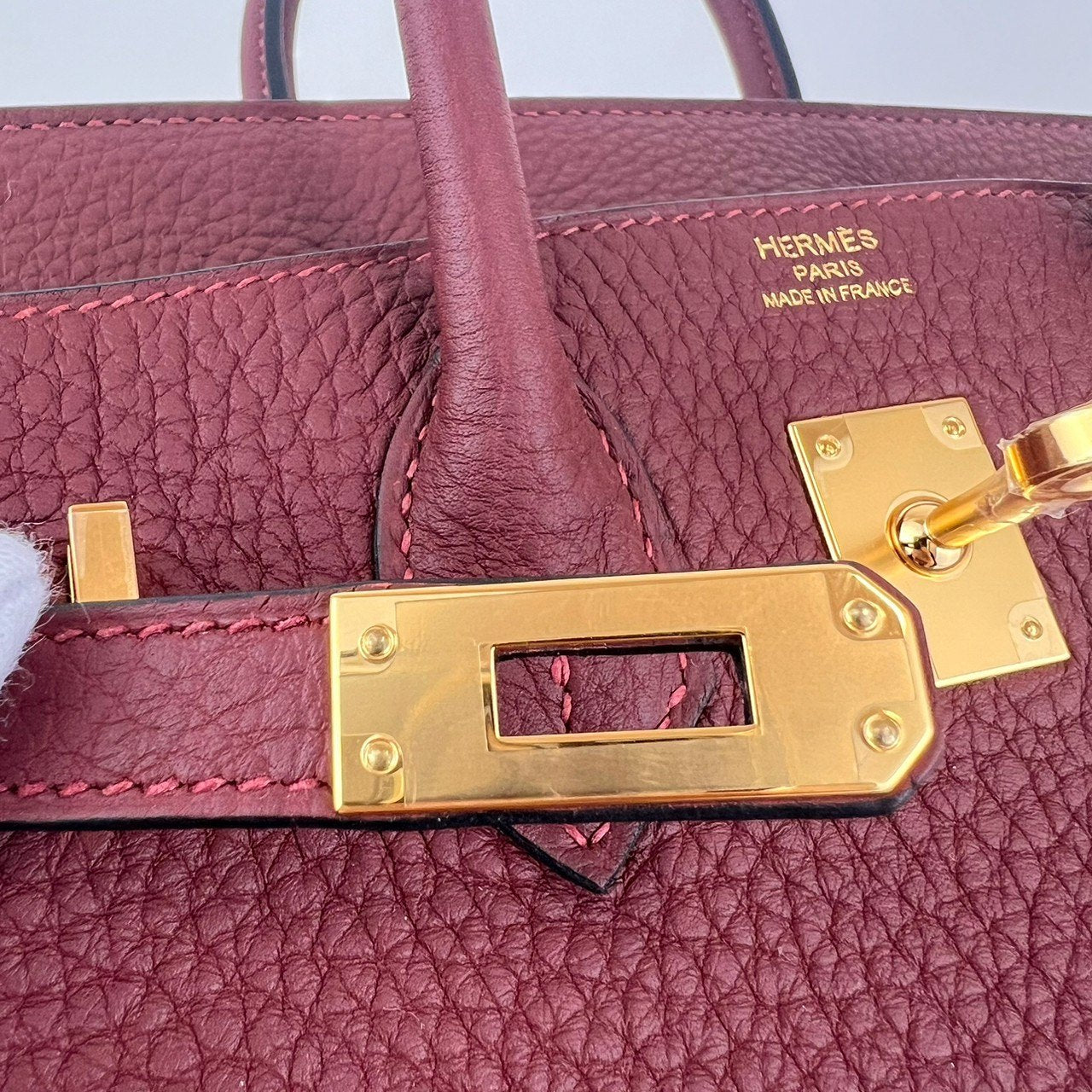 Birkin25 バーキン25 Rouge H ルージュアッシュ GHW ゴールド金具 W刻 Togo トゴ