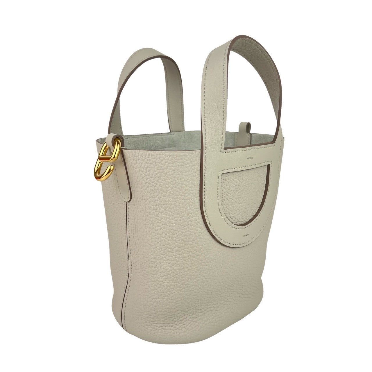 新品未使用 HERMES エルメス インザループ 18 IN THE ROOP 18 Craie クレ GHW ゴールド金具 Clemance トリヨンクレマンス B刻印 Stamp-B ハンドバッグ レディースバッグ