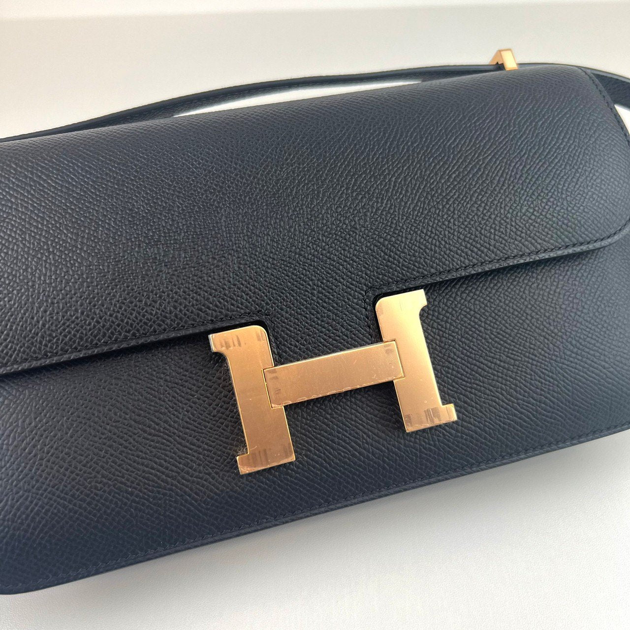 Constance elan コンスタンス エラン Black ブラック RGHW ローズゴールド金具 Epsom エプソン Stamp-W W刻印