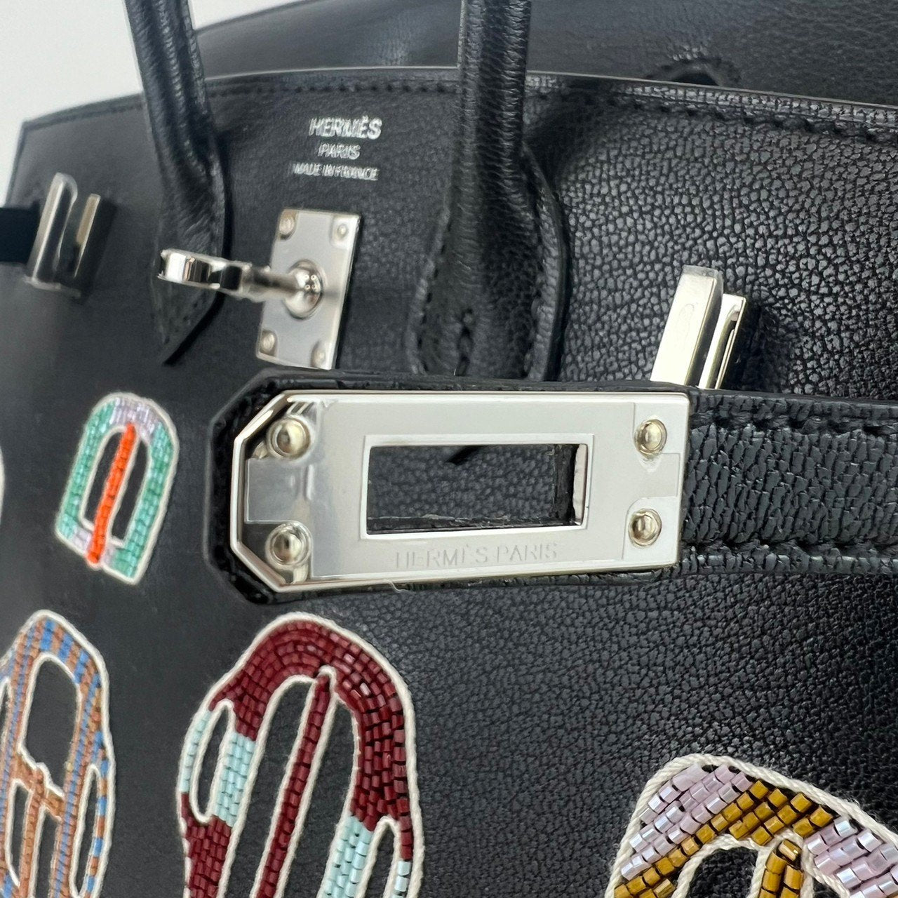 Birkin20 bouclerie moderne casaques バーキン20 ブークレリー モデルヌ カザック Black ブラック Chevre シェーブル PHW シルバー金具 Stamp-W W刻印
