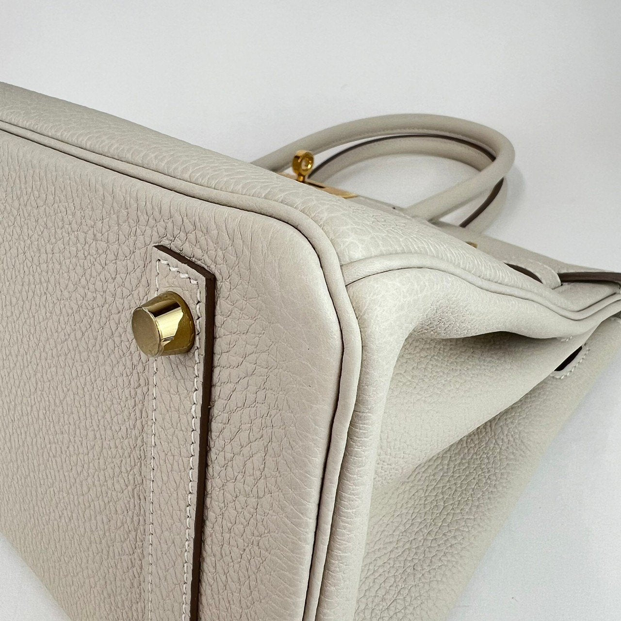 Birkin30 バーキン30 Craie クレTogo トゴ GHW ゴールド金具 Stamp-W W刻 レディースバッグ ハンドバッグ