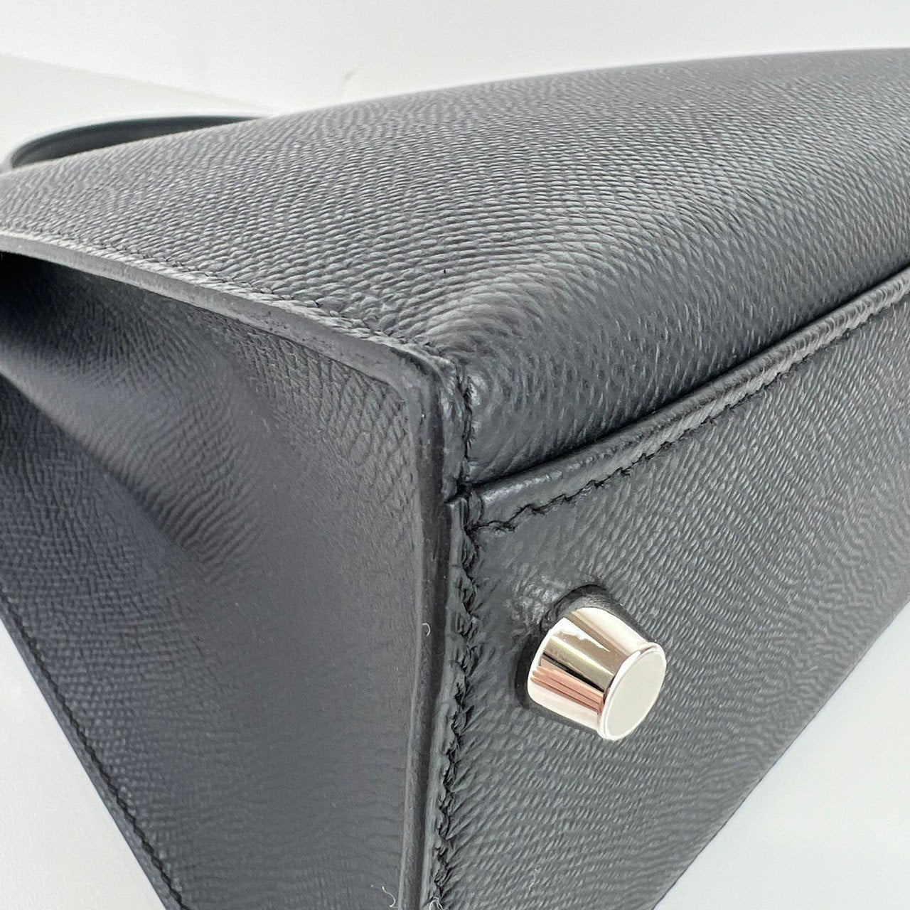 Kelly28 Sellier ケリー28 セリエ ブラック PHW シルバー金具 W刻 Togo トゴ