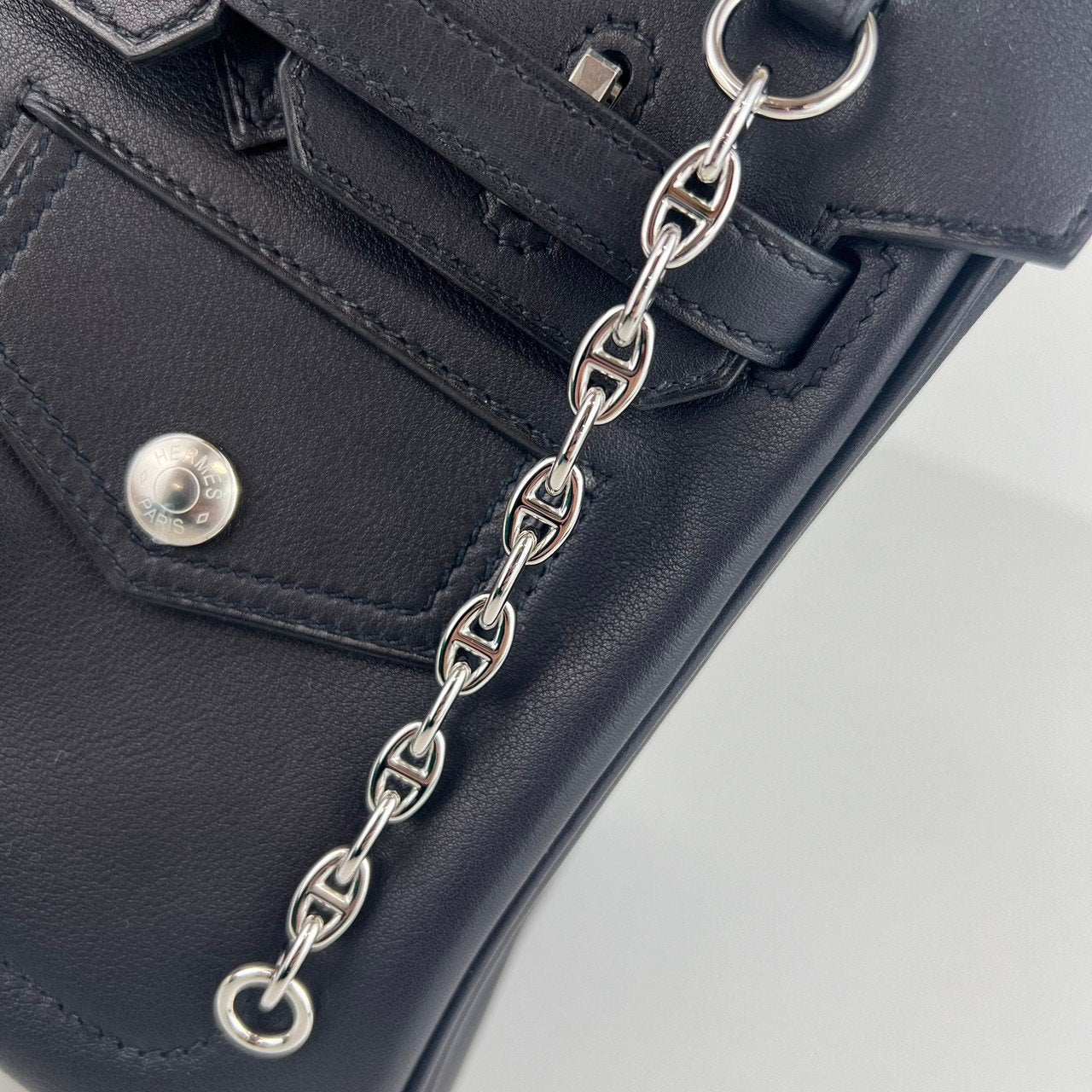 Birkin25 Rock バーキン25ロック Black ブラック PHW シルバー金具 B刻印 Veau Volupto ヴォーヴォリュプト