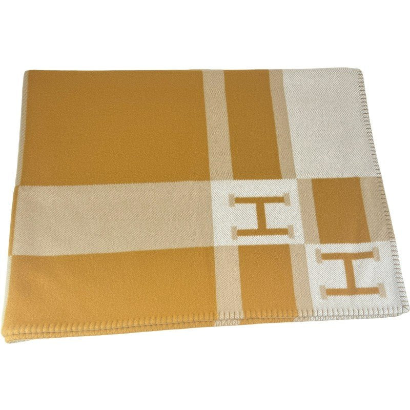 Plaid jacquard avalon bayadere プレード ジャカード ブレ カシミア ブランケット