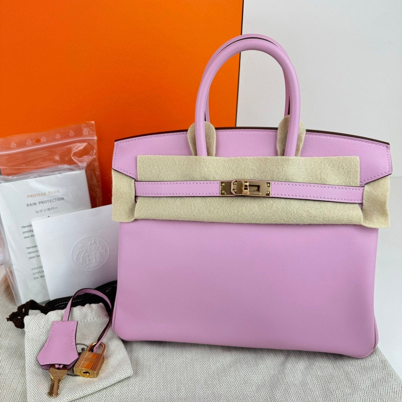 Birkin25 バーキン25 Mauve sylvestre モーヴシルベストル ローズゴールド金具 Z刻 Swift スイフト