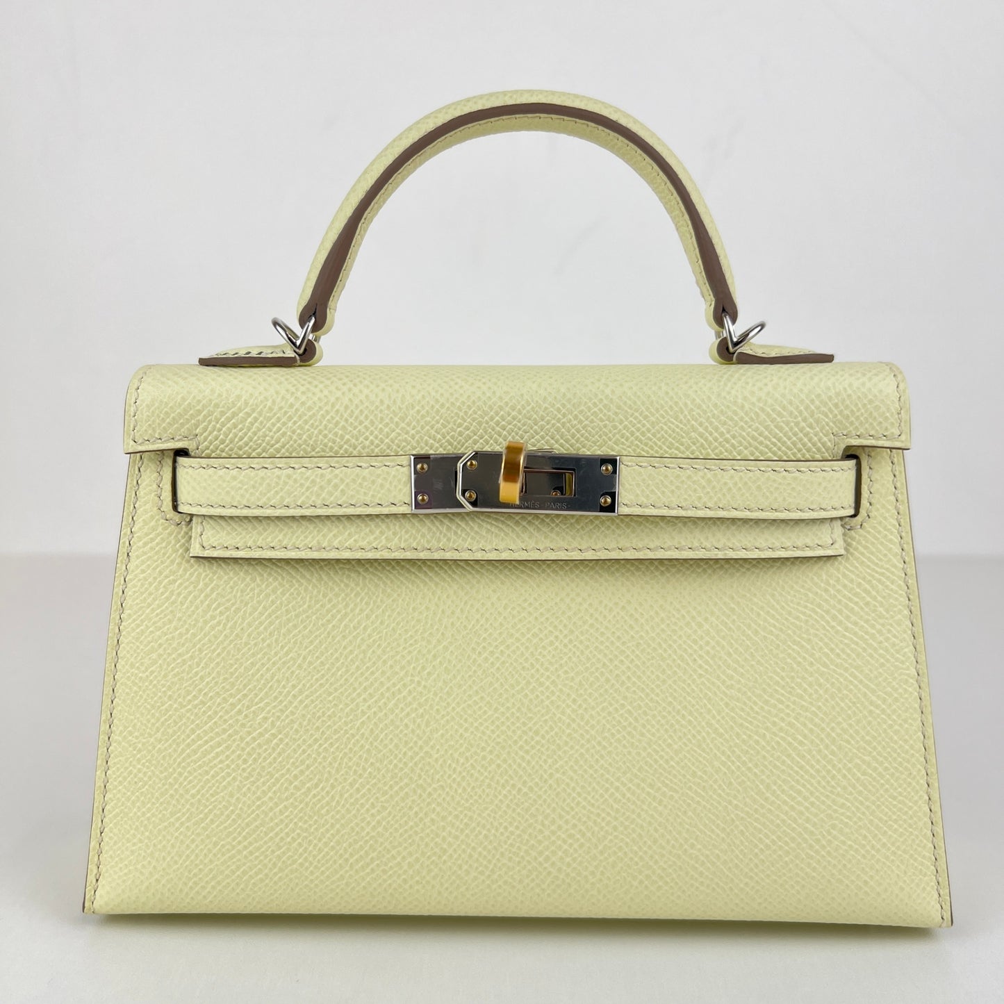 Mini kelly ミニケリー Jaune milton ジョーヌミルトン EHW エレクトラム金具 Epsom エプソン Stamp-W W刻印