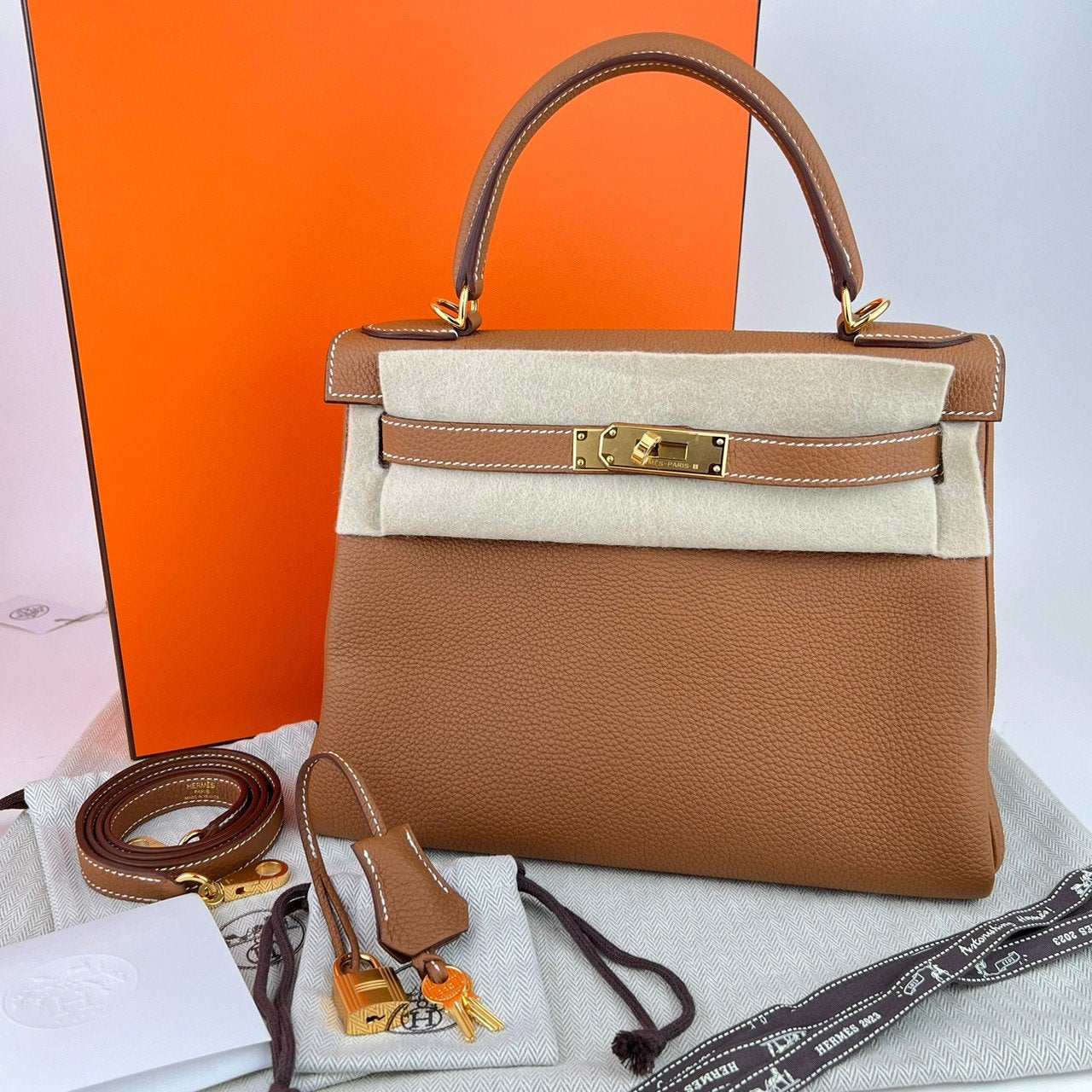 Kelly28 ケリー28 Gold ゴールド Togo トゴ GHW ゴールド金具 B刻