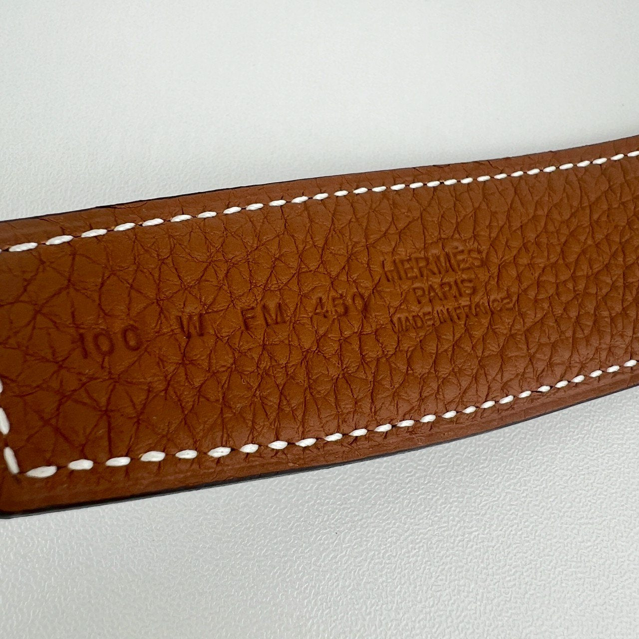 Ceinture H boucleGris moyen Cuir seul de ceinture H #100Black/Gold Hベルトバックル リバーシブルベルトレザー Black ブラック/Gold ゴールド