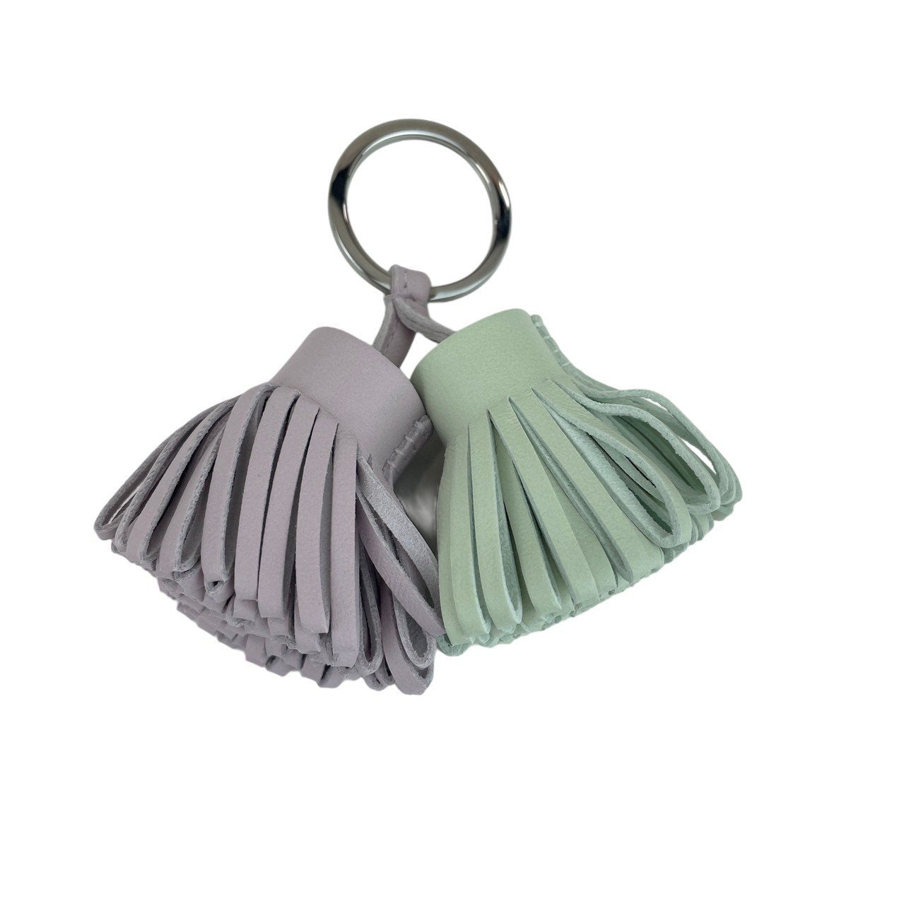 Hermès エルメス Carmen Unodos miro Keyring カルメン ウノドス キーリング Lambskin ラムスキン Mauve pale/Vert fizz モーヴペール/ヴェールフィズ PHW シルバー金具