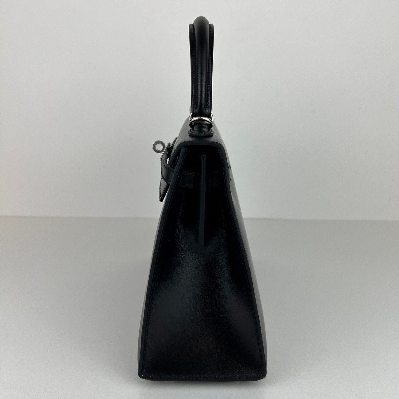 Kelly25 ケリー25 Black ブラック Boxcalf ボックスカーフ PHW シルバー金具 Stamp-W W刻印
