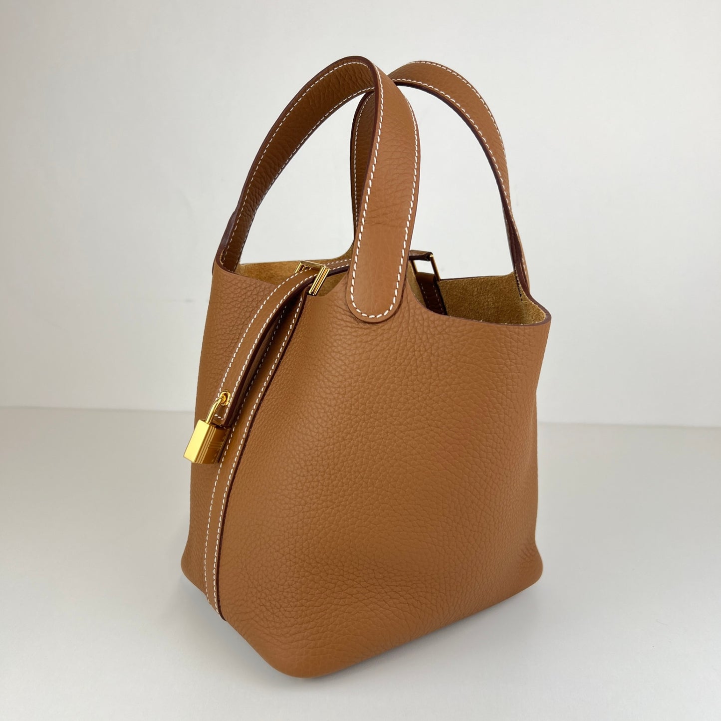 Hermès エルメス Picotin lock PM ピコタンロックPM Stamp-W W刻印 Gold ゴールド GHW ゴールド金具 Clemence クレマンス