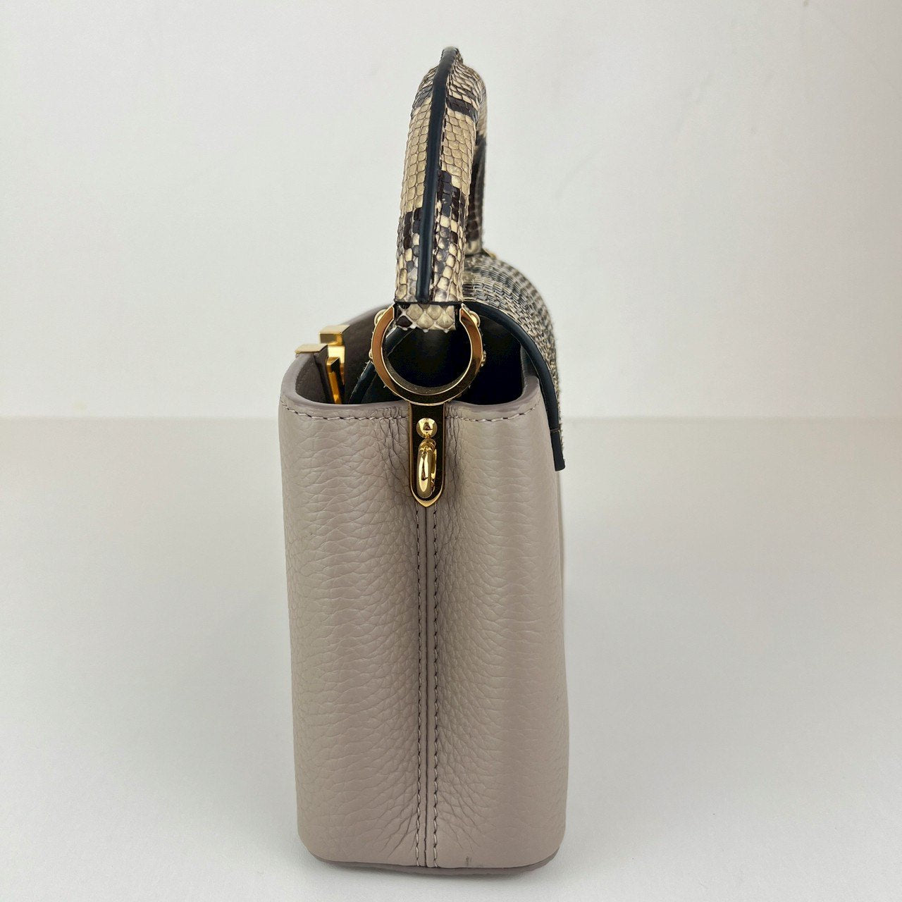Capucines mini カプシーヌ ミニ galet ガレ Tauillon Leather トリヨンレザー Python パイソン N81258