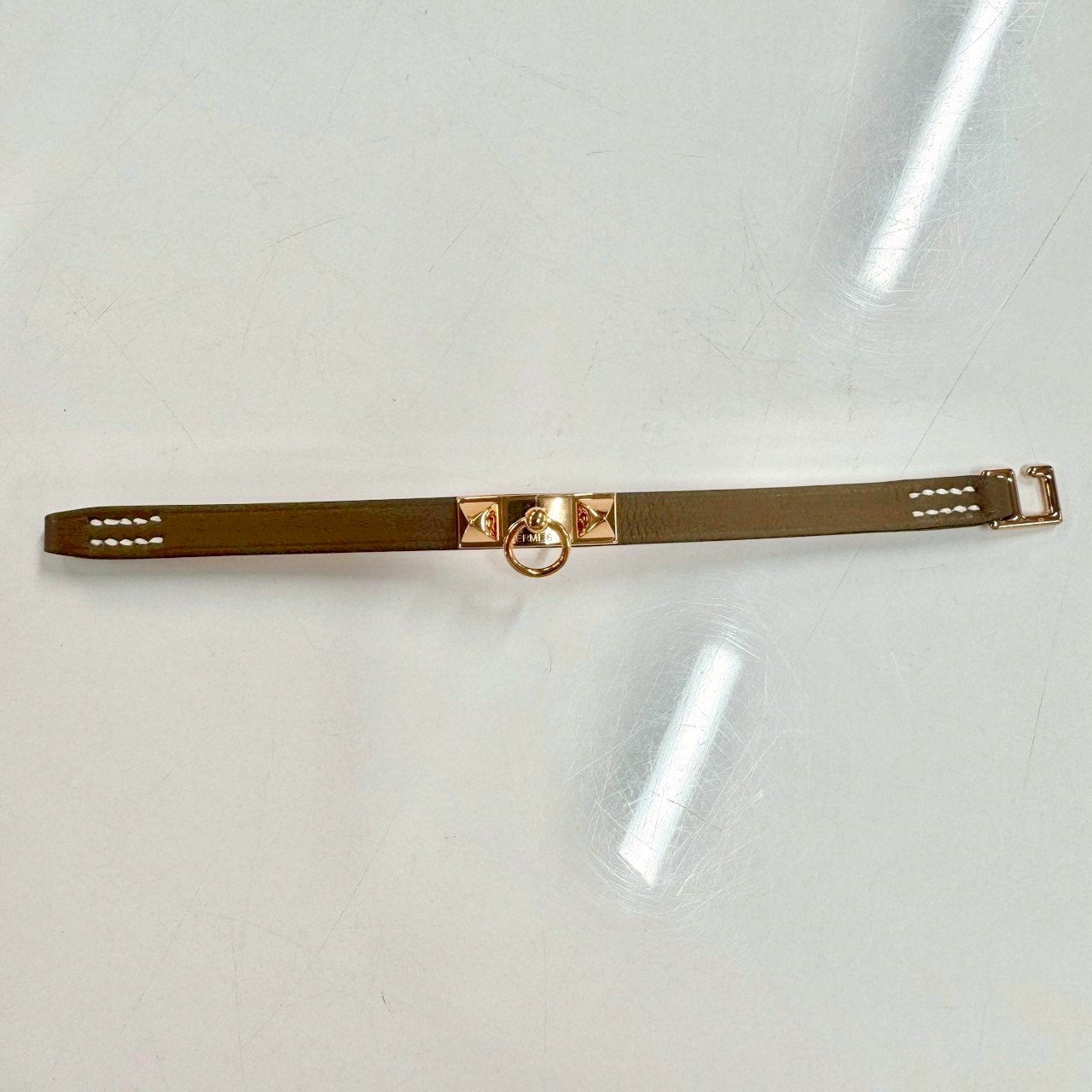 ミニブレスレット Mini rivale T2 Swift/Calf スウィフト/カーフスキン Etoupe/RGHW エトープ/ローズゴールド金具