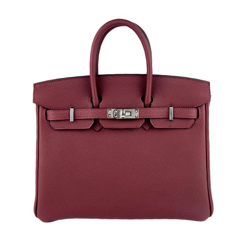 Birkin25 バーキン25 Rouge H ルージュアッシュ Togo トゴ PHW シルバー金具 Stamp-W W刻印