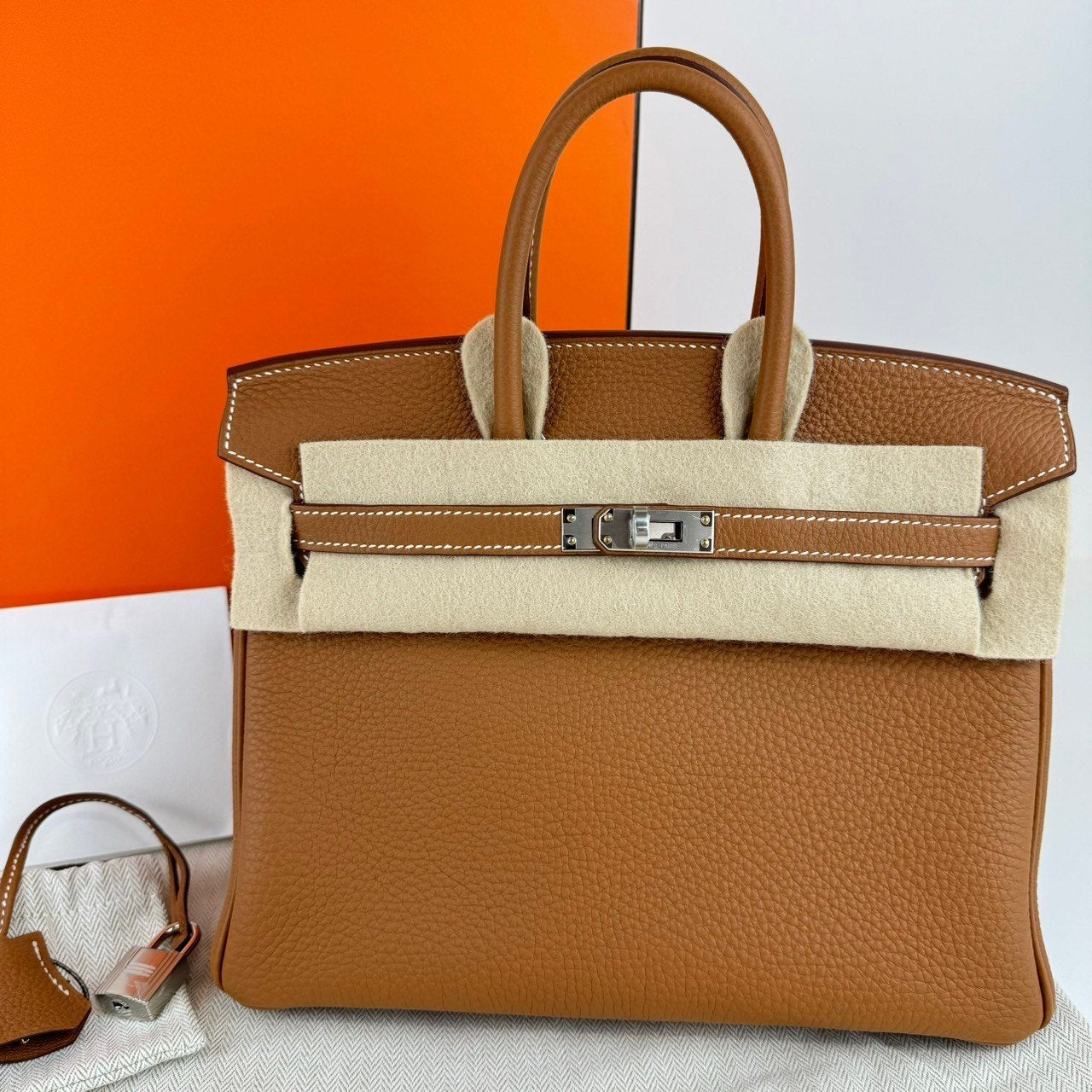 Birkin25 バーキン25 Gold ゴールド Togo トゴ PHW シルバー金具 Stamp-W W刻印