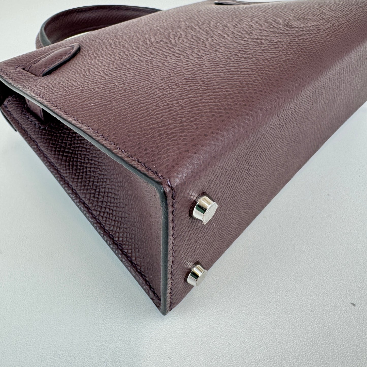 Hermès エルメス Mini kelly ミニケリー Stamp-W W刻印 Epsom エプソン Rouge sellier ルージュセリエ EHW エレクトラム金具