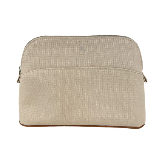 Hermès エルメス Trousse Bolide moyen ボリードポーチ ミディアム 綿100% Natural ナチュラル