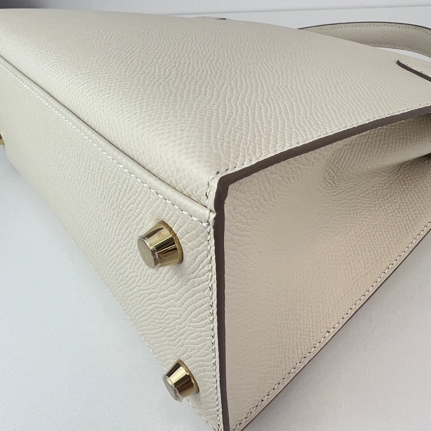 Kelly25 Sellier ケリー25 セリエ Craie クレ GHW ゴールド金具 Stamp-W W刻印 Epsom エプソン