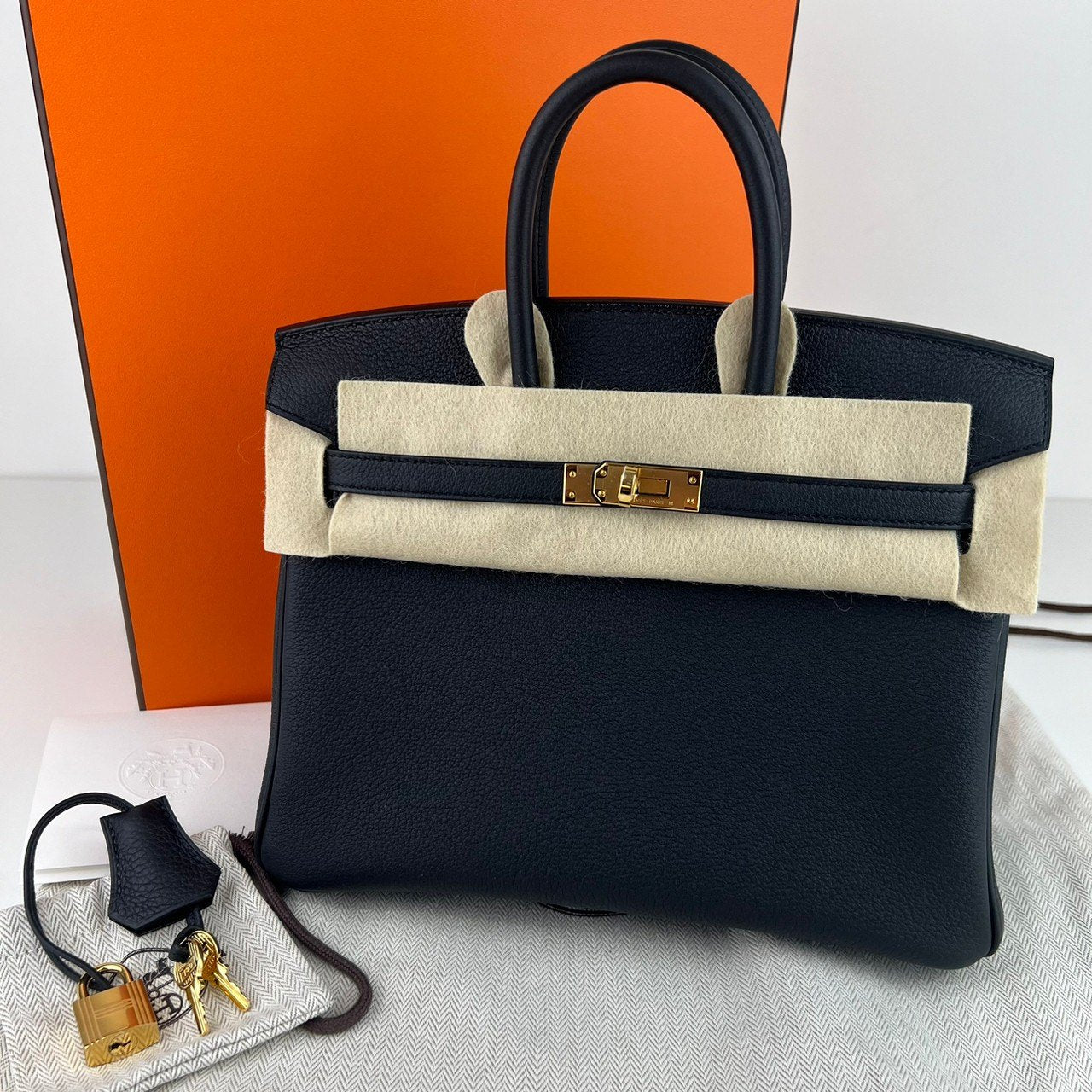 Birkin25 バーキン25 Black ブラック Togo トゴ GHW ゴールド金具 Stamp-W W刻印