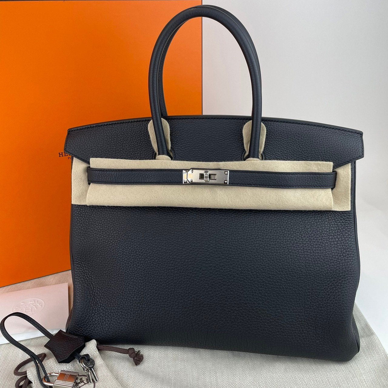Birkin35 バーキン35 Black ブラック PHW シルバー金具 B刻